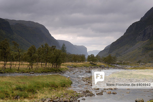 Wild river in Norway Europe