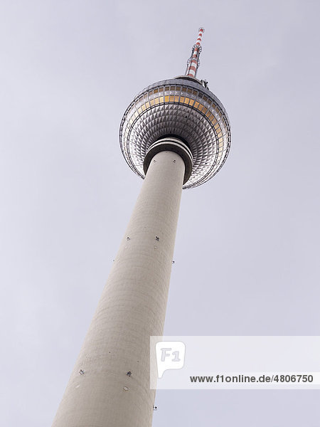 Berlin Fernsehturm  television tower  Berlin  Germany  Europe