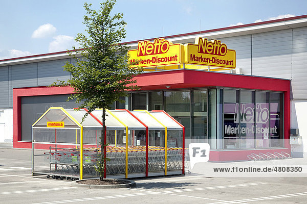 Aussenansicht des Lebensmitteldiscounters Netto in Heideck  Bayern  Deutschland  Europa