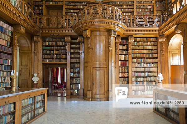 Helikon Bibliothek  Festetics kasteely  Innenaufnahme  Keszthely  Ungarn  Europa