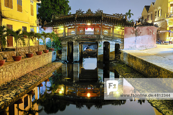 Japanische Brücke Hoi An Vietnam Südostasien