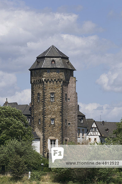 Schloss Martinsburg  UNESCO Welterbe Kulturlandschaft Oberes Mittelrheintal  Weltkulturerbe  Lahnstein  Rheinland-Pfalz  Deutschland  Europa