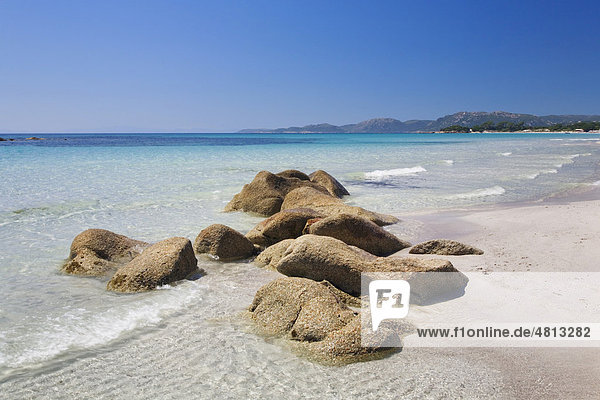 Strand von Palombaggia  Korsika  Frankreich  Europa