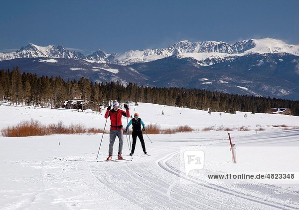 Granby  Colorado - Cross-country skiing at Snow Mountain Ranch in the Rocky Mountains The ranch is operated by the YMCA