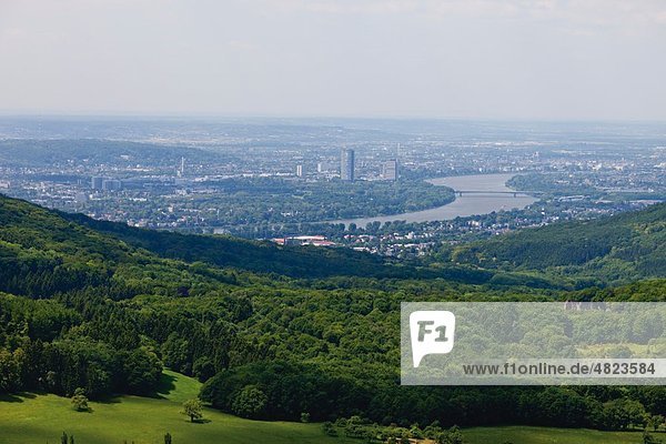Europa  Deutschland  Nordrhein-Westfalen  Siebengebirge  Blick auf die Stadt Bonn