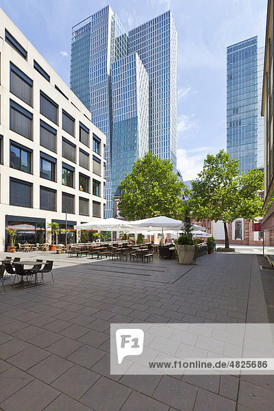 Der Büroturm  Projekt Palais Quartier  Thurn-und-Taxis-Platz  Frankfurt  Hessen  Deutschland  Europa