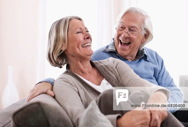 Germany  Wakendorf  Senior couple smiling