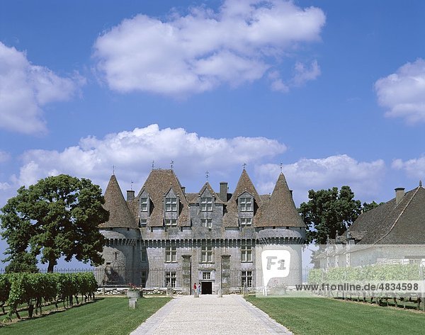 Bordeaux  Burg  Chateau  Frankreich  Europa  Holiday  Landmark  Monbazillac  Tourismus  Reisen  Ferienhäuser