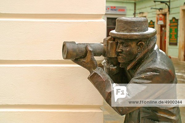 Photographer statue Bratislava Slovakia