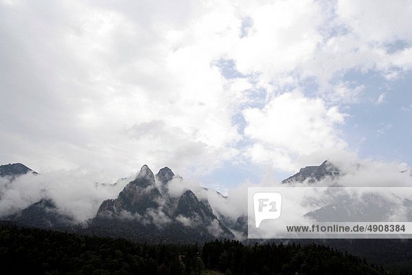 Berg Landschaft Nebel