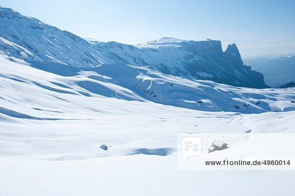 Österreich  Südtirol  Blick auf den verschneiten Berg