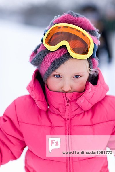Portrait Jacke Ski pink Kleidung Mädchen