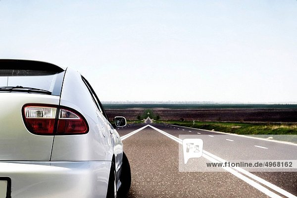 Sport car on the highway