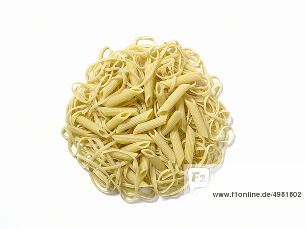 Plate-förmigen Komposition mit pasta