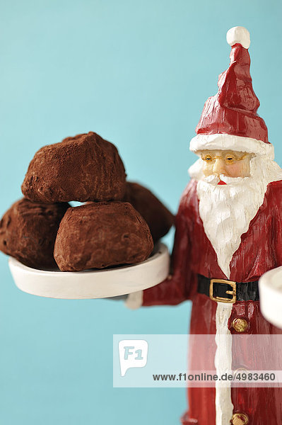 Weihnachtsmann Schokolade Trüffelpilz Trüffel