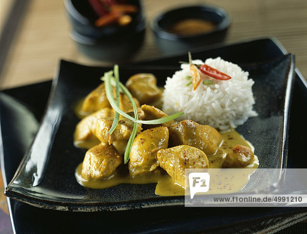 Chicken Curry mit Reis