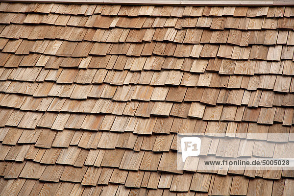 Detail eines Holzdaches