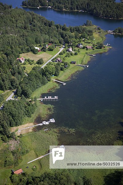 Küste Dock Ansicht Luftbild Fernsehantenne