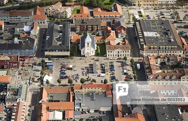 Antenne Anzeigen der alten Stadt mit Marktplatz