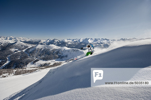 Austria  Salzburg  Altenmarkt-Zauchensee  Austrian woman skiing