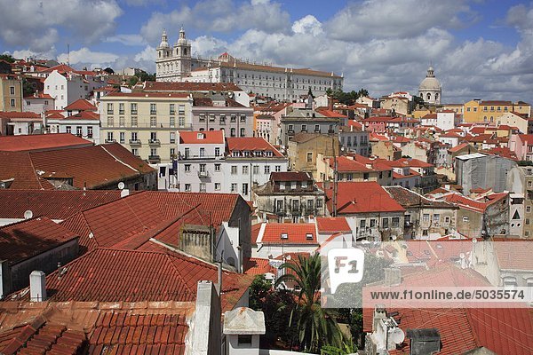 Portugal  Lissabon  Blick über die Altstadt zum Kloster von sao vicente de fora