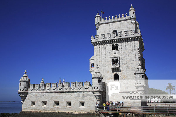 Portugal  Estremadura  Lisbon  View of tower of belem