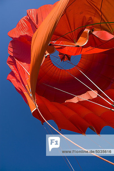 Turkey  Cappadocia  Goreme  View of hot air balloon