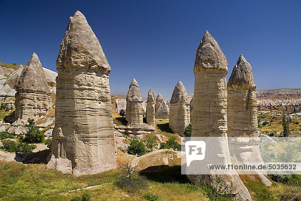Turkey  Cappadocia  Goreme  View of rock formation