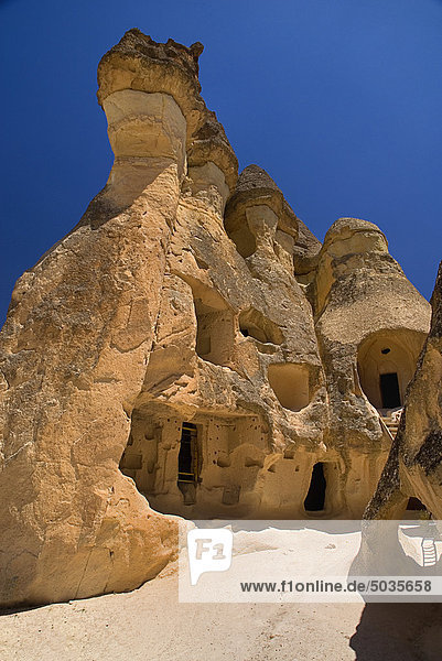 Turkey  Cappadocia  Goreme  Pasabag  View of rock formation