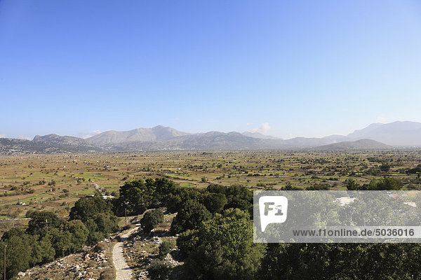 Griechenland  Kreta  Lasithi Plateau  Ansicht der Landschaft