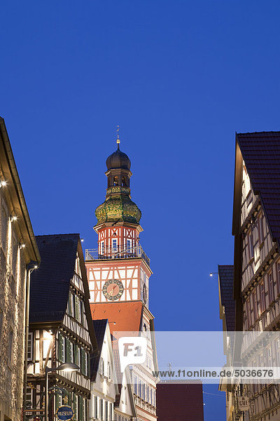 Deutschland  Baden-Württemberg  Kirchheim unter Teck  Blick auf das historische Rathaus