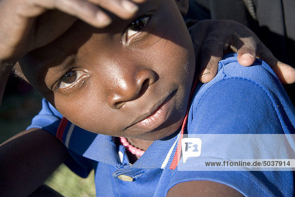 Portrait of local native boy  Transkei  South Africa