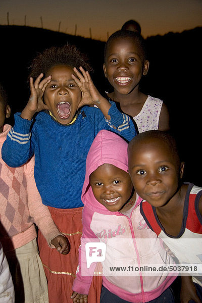Transkye  South Africa. Local village kids of the Transkye