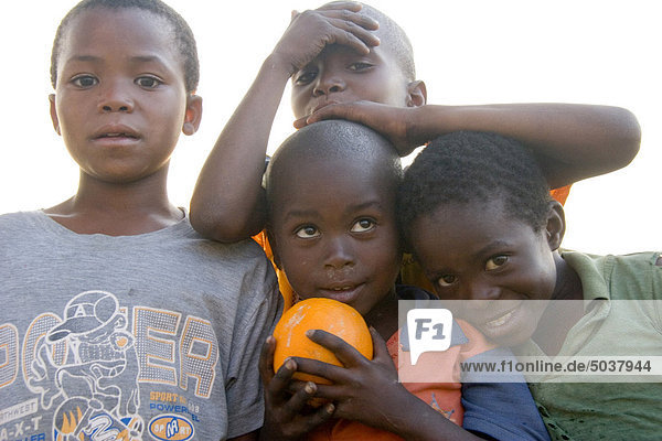 Portrait of local kids and friends  Transkei  South Africa