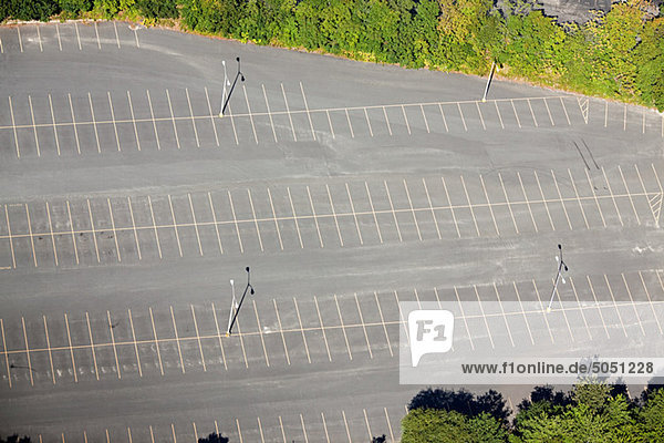 Empty parking lot  Newport County  Rhode Island  USA