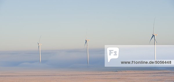 Windturbine Windrad Windräder nahe Süden Festung Alberta Kanada