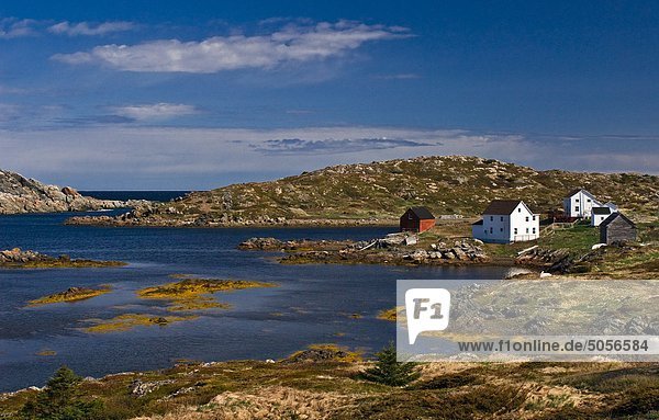 Hafen Landschaft Küste Ansicht Labrador Neufundland Kanada