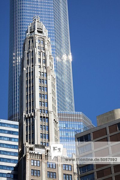 Lincoln-Turm (75 E. Wacker Drive) und Trump International Hotel and Tower  Chicago  Illinois  Vereinigte Staaten
