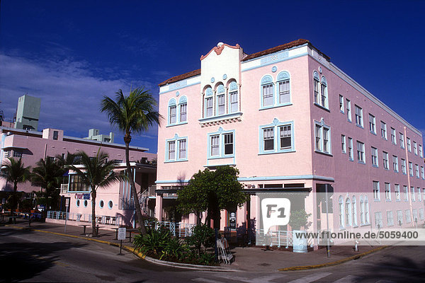 USA Florida Miami Beach: Rosa Gebäude