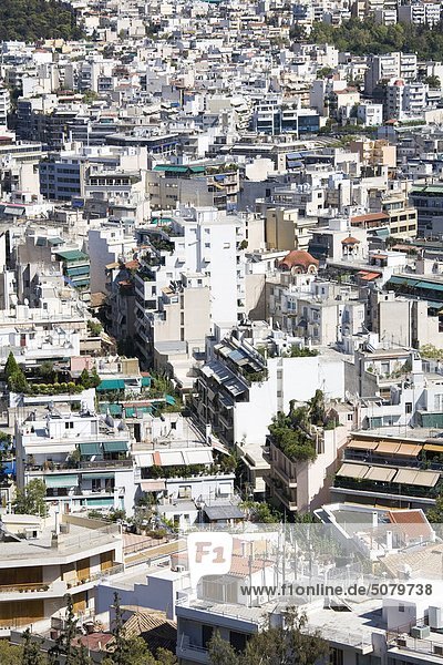Athen Hauptstadt Großstadt Ansicht Luftbild Fernsehantenne Griechenland