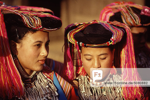 Lisu Mädchen  Provinz Chiang Rai  Nordthailand.