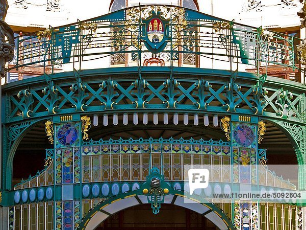 Tschechische Republik, Prag, das Gemeindehaus, Jugendstil-Fassade.