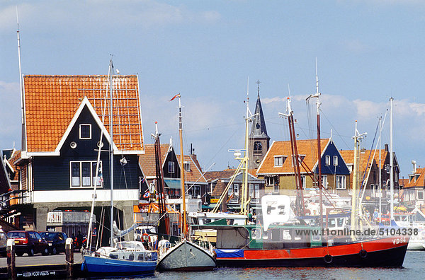 Netherlands  view of Volendam village