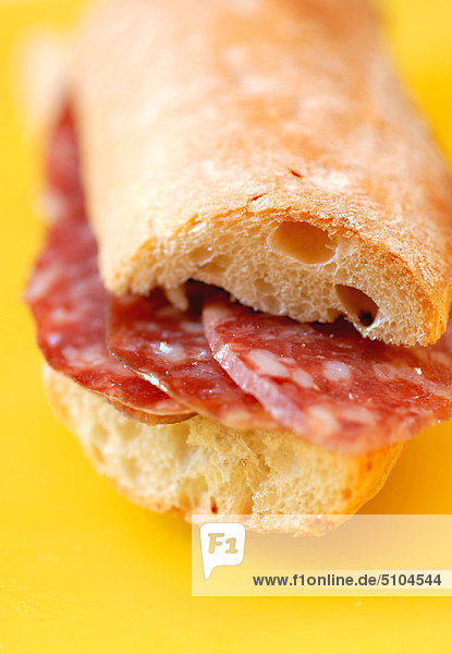 Salami sandwich