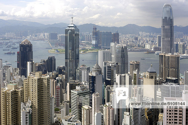 China Hong Kong Skyline vom Victoria peak
