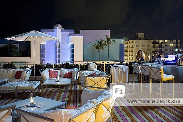 USA  Florida  Miami  South Beach Beach. Art-Deco-Viertel  Tiffany Hotel