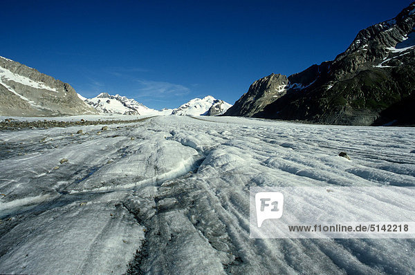 Schweiz  Aletsch  den Gletscher