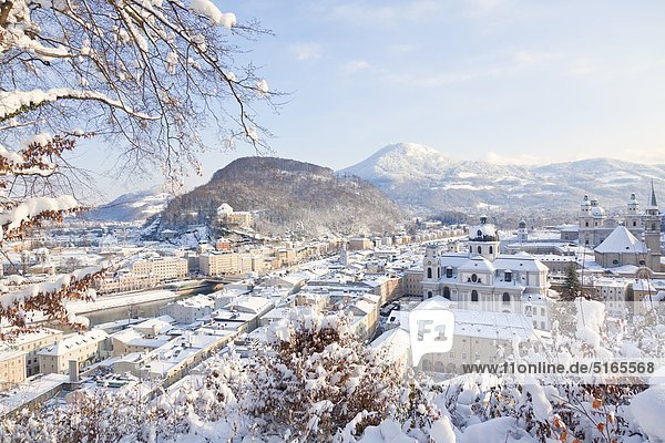 Salzburg in winter Austria