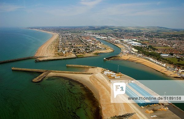 Hafen  Eingang  Ansicht  Luftbild  Fernsehantenne  Sussex