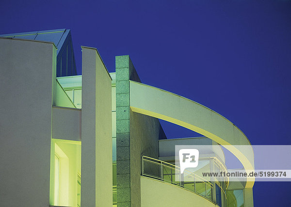 Moderne Architektur  Fassadendetail  Ulmer Stadthaus